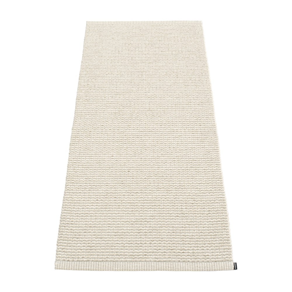 Krémszínű kültéri-beltéri futószőnyeg 60x150 cm Mono Linen Vanilla  Pappelina