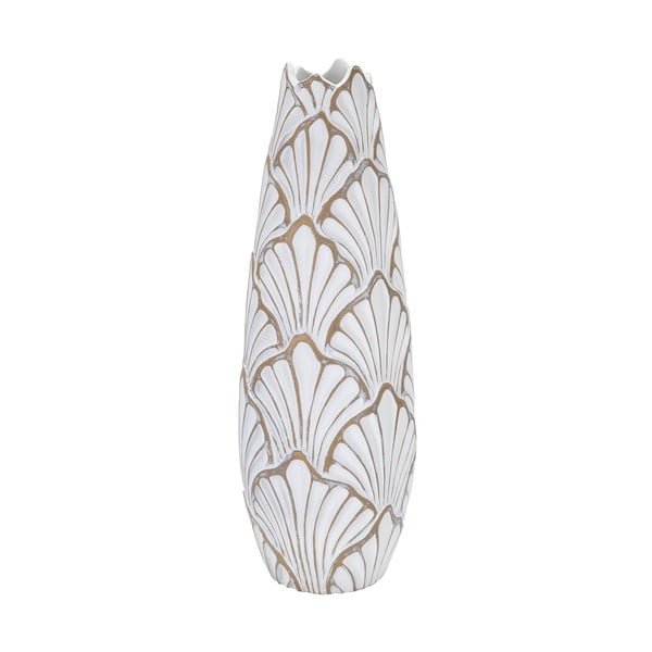 Fehér magas poligyanta váza 55 cm Panama – Mauro Ferretti