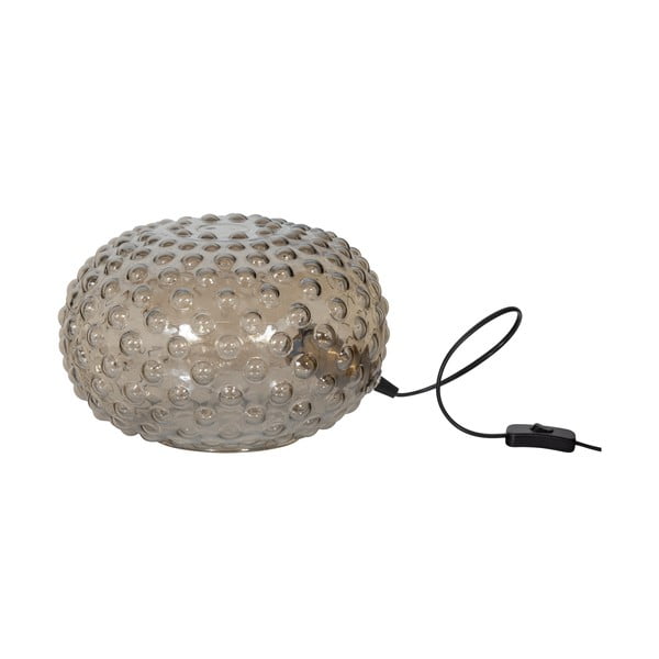 Bézs asztali lámpa üveg búrával (magasság 20 cm) Soap – BePureHome