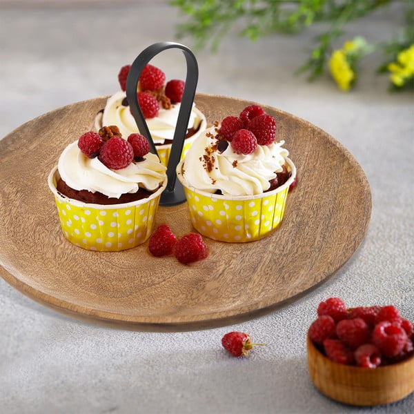 Fa szervírozó tálca ø 30 cm Mango – Orion-image-1