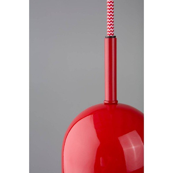 Piros fém függőlámpa ø 10 cm Ara – Jotex-image-3