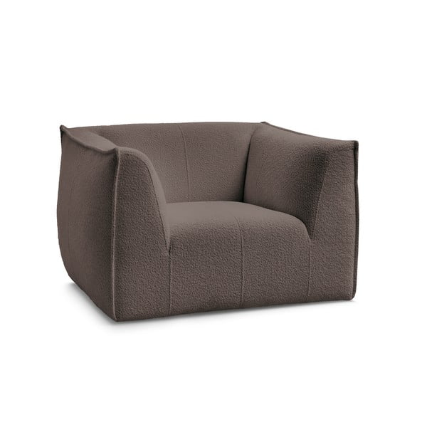 Barna buklé fotel Giorgia – Bobochic Paris