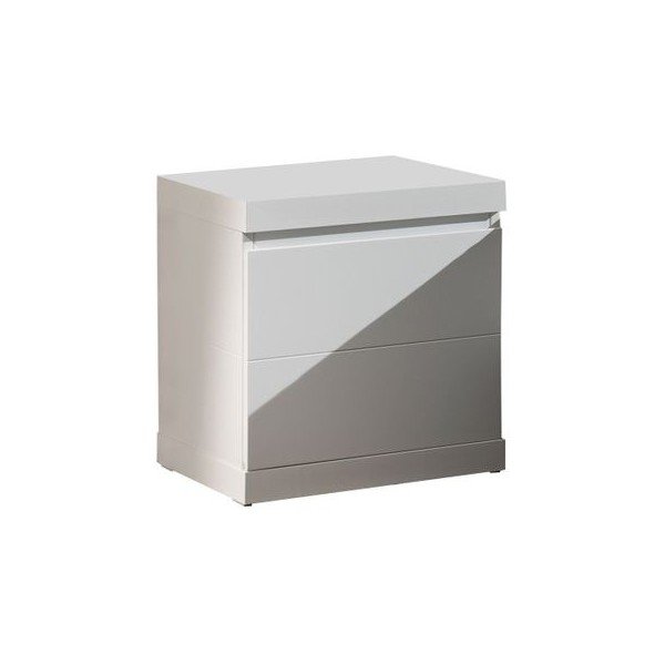 Lara White fehér éjjeliszekrény, szélesség 44 cm - Vipack