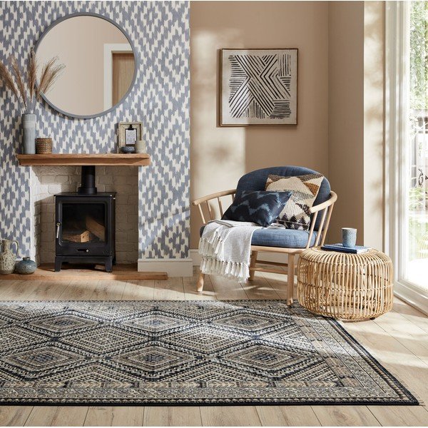 Sötétkék szőnyeg 160x234 cm Babylon – Flair Rugs-image-1