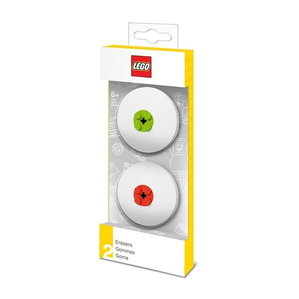 2 db-os radírgumi szett, zöld és piros részletekkel - LEGO®