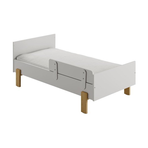 Világosszürke babaágy 70x140 cm Cube - Pinio-image-3