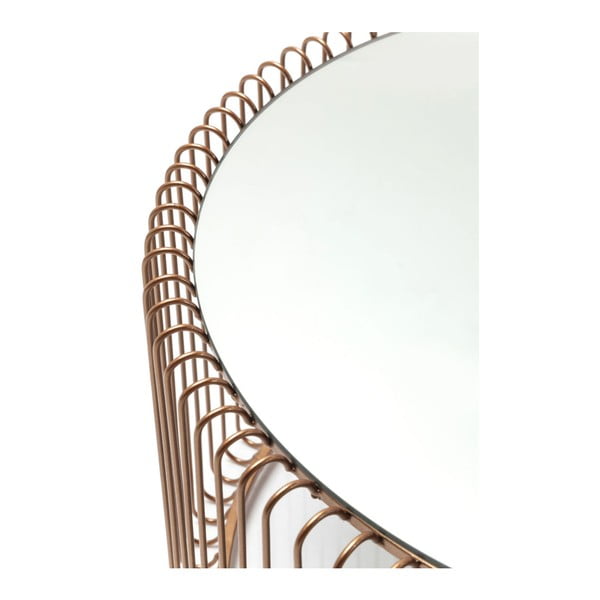 Rézszínű kerek dohányzóasztal szett 2 db-os ø 69,5 cm Wire Big – Kare Design-image-3