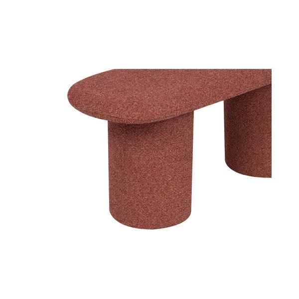 Téglavörös buklé párnázott pad Rull – noo.ma-image-2