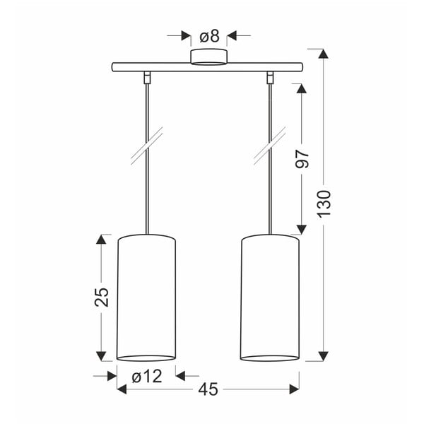 Világosbarna függőlámpa ø 12 cm Ballo – Candellux Lighting-image-2