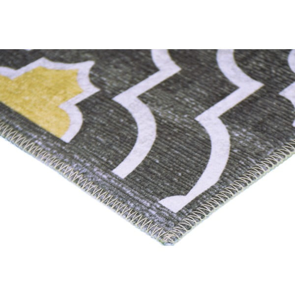 Sárga-szürke mosható szőnyeg 80x50 cm - Vitaus-image-2