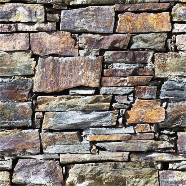 Wall Materials Stones from Roussilon falmatrica, 40 x 40 cm - Ambiance-image-1