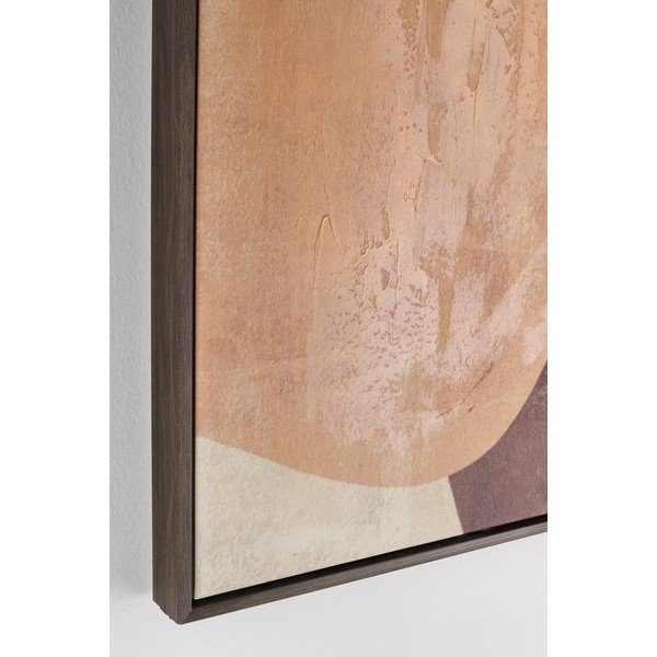 Nyomtatott-kézzel festett részletekkel keretezett-vászon kép 83x123 cm Gallery – Bizzotto-image-1