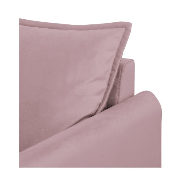 Levendula színű bársony kanapé 138 cm Juli – Ropez-image-4