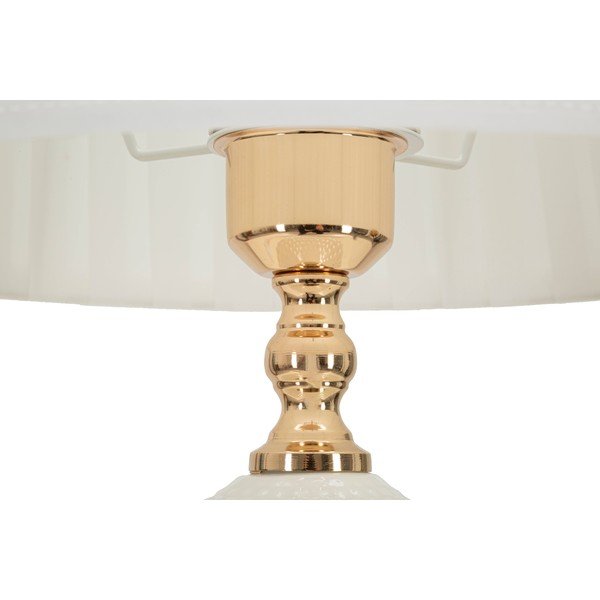 Fehér asztali lámpa textil búrával (magasság 57 cm) Caserta – Mauro Ferretti-image-3