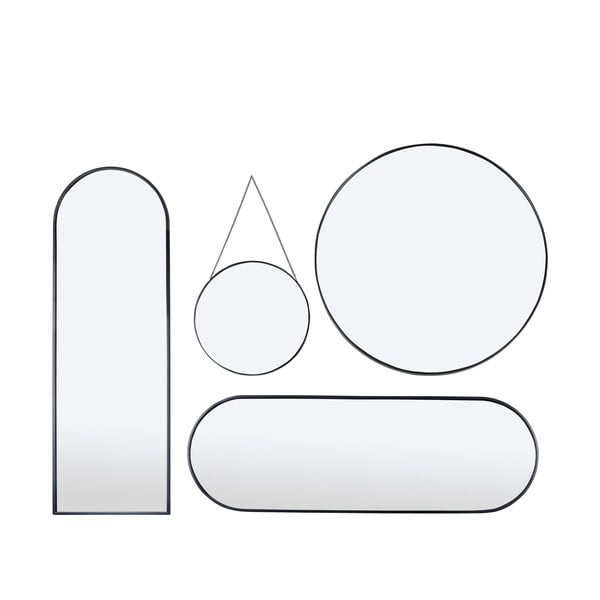 Fekete fali tükör ø 40 cm Moira - Bonami Essentials-image-4