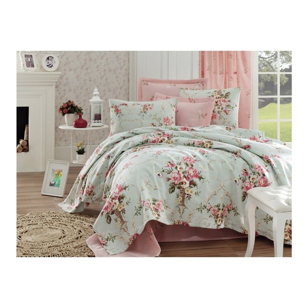Romantic Breeze vékony pamut ágytakaró, 200 x 235 cm