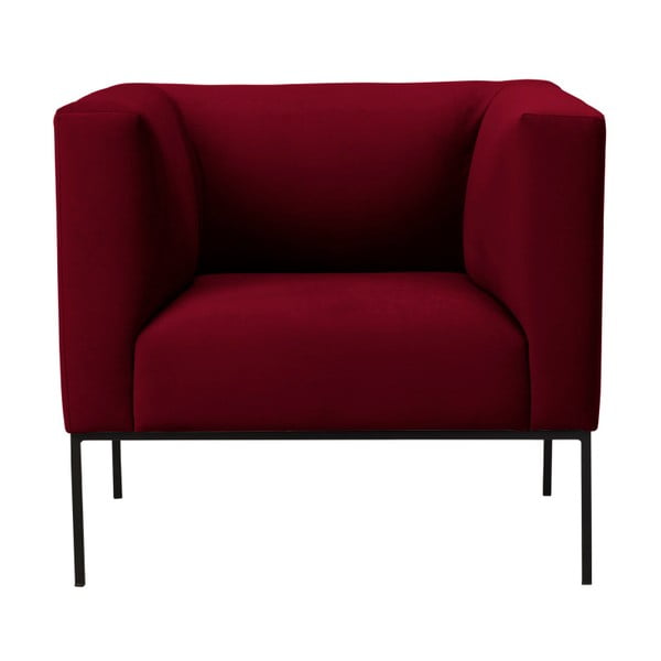 Neptune piros bársony fotel - Windsor & Co Sofas