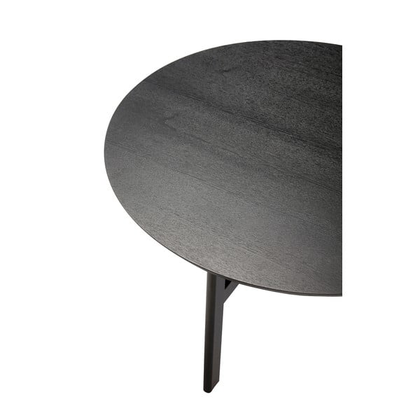 Fekete kerek dohányzóasztal ø 80 cm Fjord – Hübsch-image-3