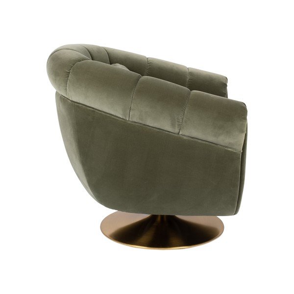 Memeber olívazöld bársony fotel - Dutchbone-image-2