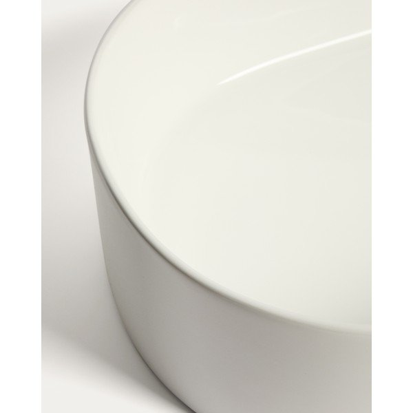 Fehér kerámia mosdókagyló 50x31 cm Ovara – Kave Home-image-4