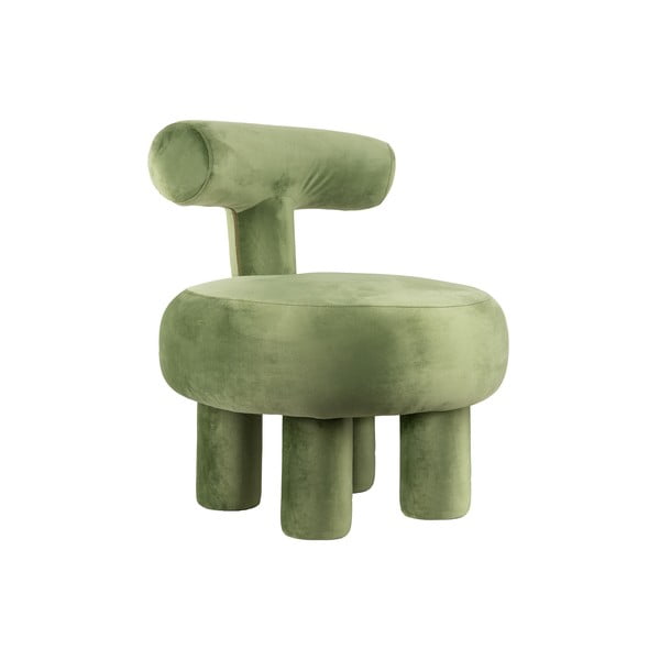 Világoszöld bársony fotel Abrazo – Leitmotiv