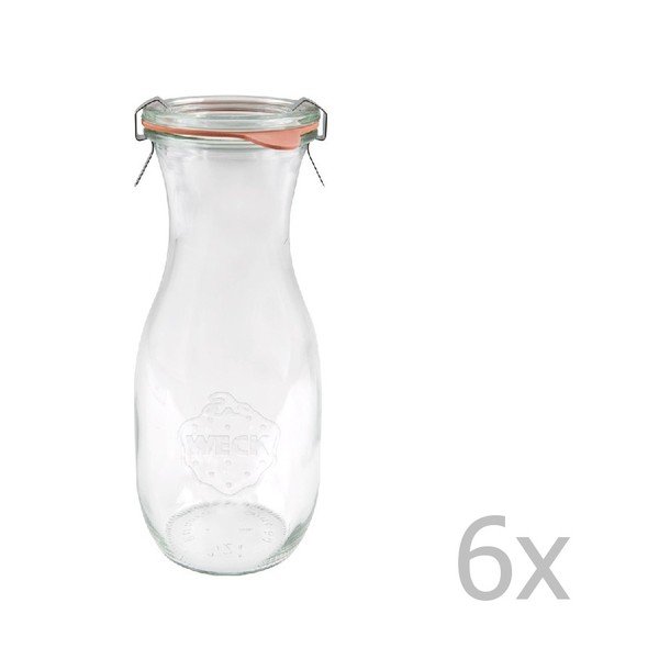 6 db italos üveg, 530 ml - Weck