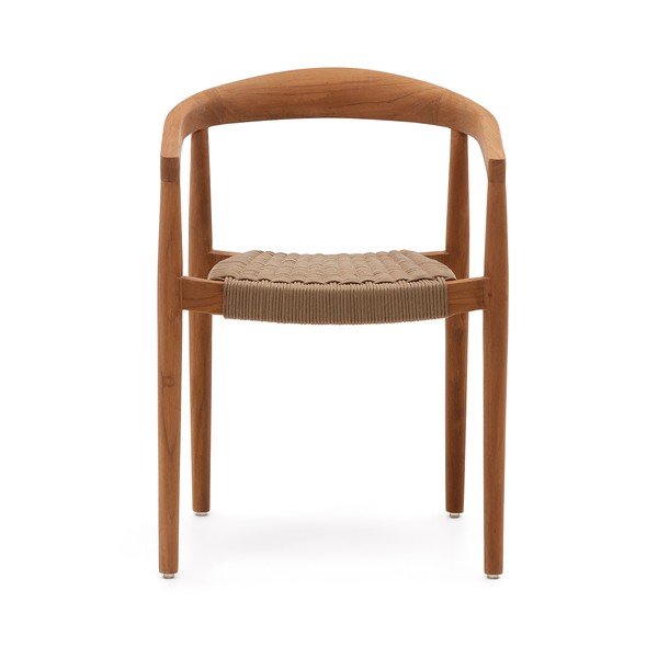 Natúr színű tömörfa kerti szék szett 4 db-os Ydalia – Kave Home-image-4