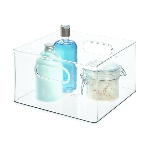 Átlátszó tárolódoboz, 25,4 x 25,3 x 15,4 cm - iDesign The Home Edit-image-3