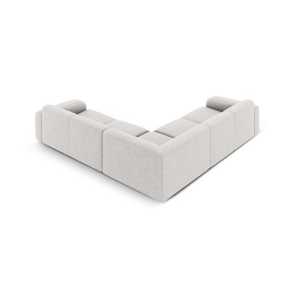 Világosszürke sarokkanapé (variálható-L alakú) Molino – Micadoni Home-image-2