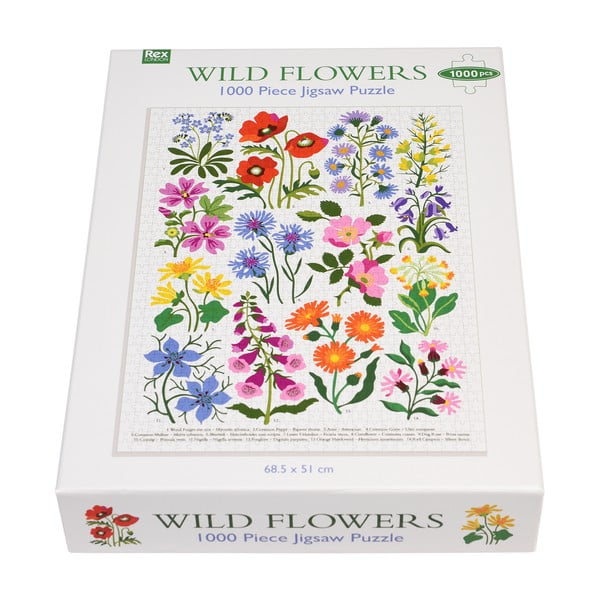 Puzzle (darabszám 1000) Wild Flowers – Rex London-image-2