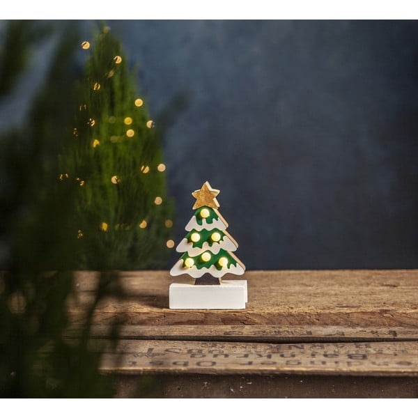 Fehér-zöld fénydekoráció karácsonyi mintával Freddy – Star Trading-image-2