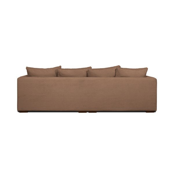 Világosbarna kordbársony kanapé 266 cm Comfy – Scandic-image-3