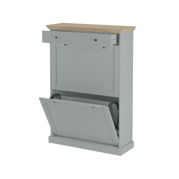 Szürke billenő ajtós cipőtartó Binz – Støraa-image-3