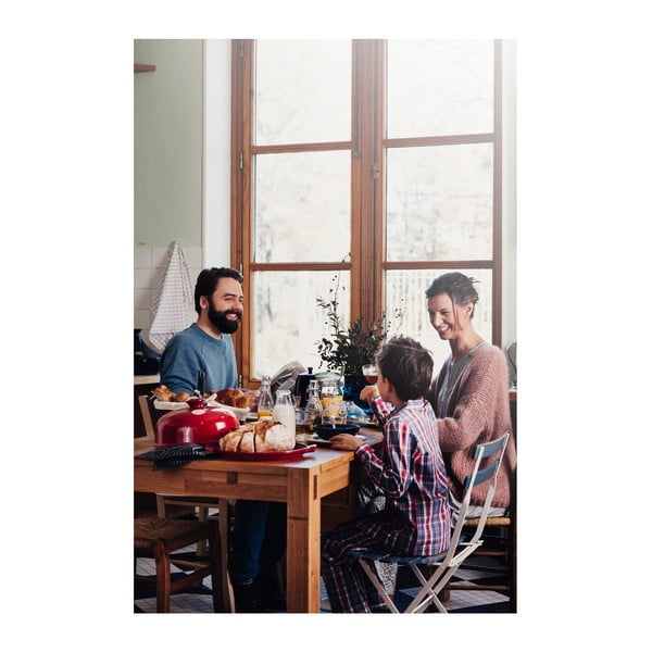 Piros kerek kerámia kenyérsütő forma - Emile Henry-image-4