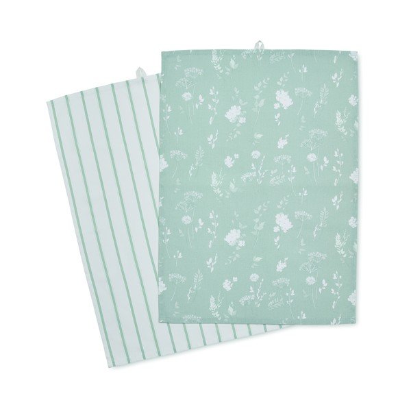 Pamut konyharuha szett 2 db-os 50x70 cm Meadowsweet Floral – Catherine Lansfield-image-2