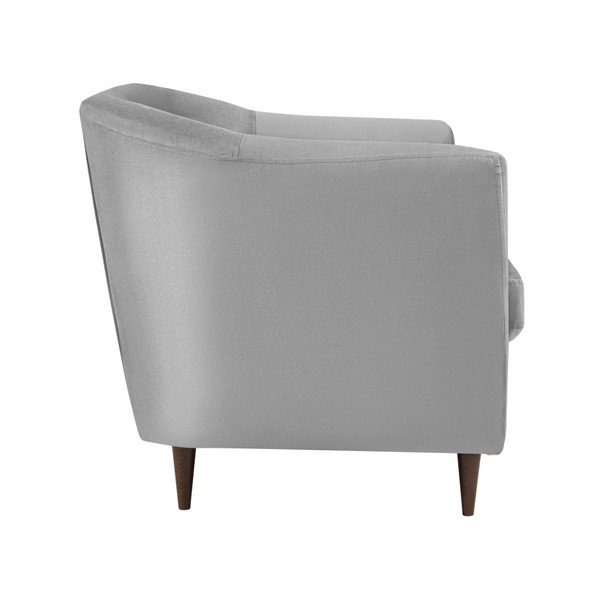 Glam szürke bársonykanapé,125 cm - Kooko Home-image-3