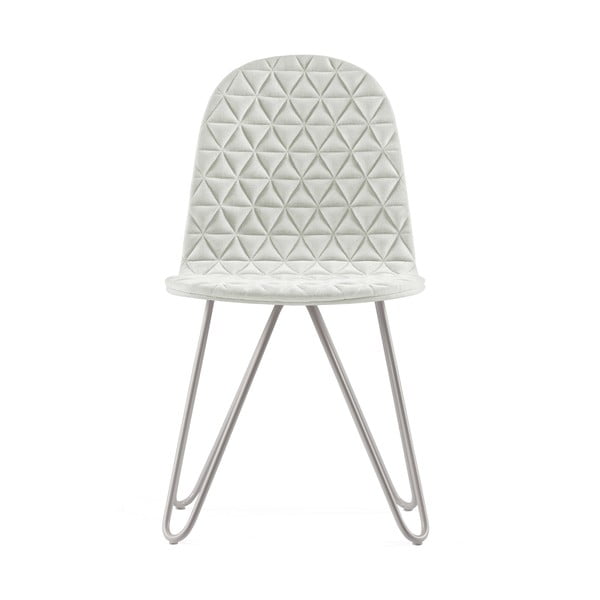 Mannequin X Triangle krémszínű szék fém lábakkal - Iker