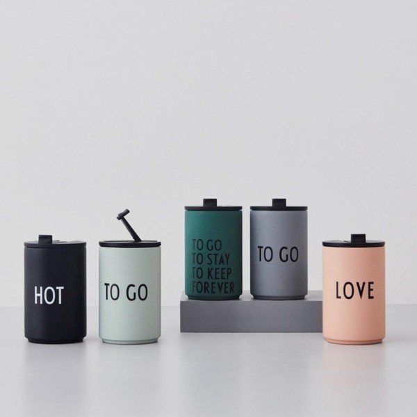 Zöld termobögre 350 ml To Go – Design Letters-image-1
