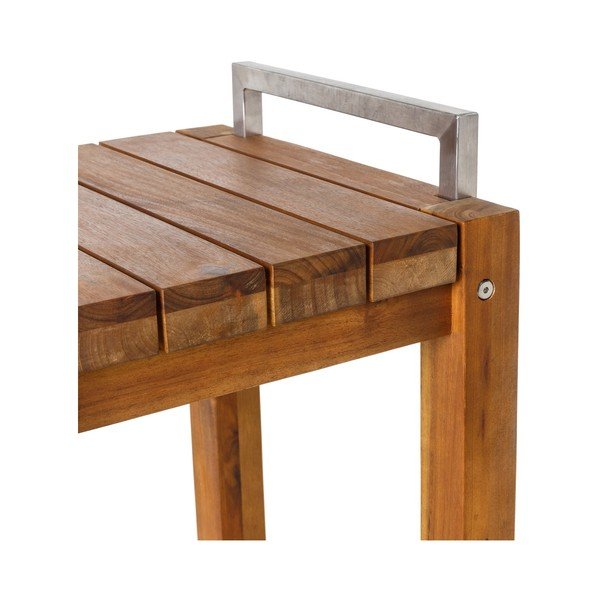 Natúr színű tömörfa kerti bárszék Norah – LDK Garden-image-2