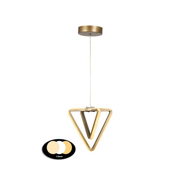 Bronzszínű fém LED függőlámpa ø 20 cm Baris – Squid Lighting-image-2