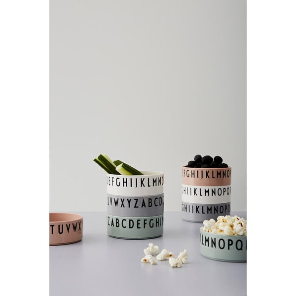 Breakfast. Dinner. Lunch. Nude 3 db gyerektál - Design Letters-image-1