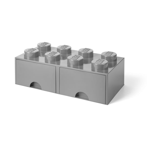 Szürke 2 fiókos tárolódoboz - LEGO®-image-1