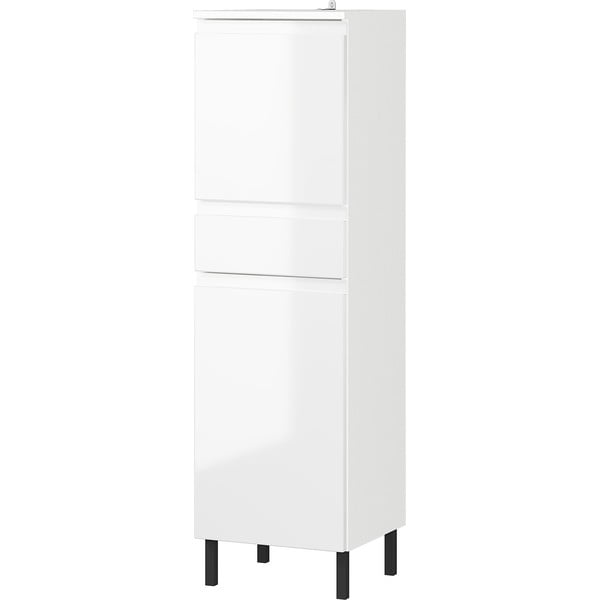 Fehér magas fürdőszoba szekrény 34x120 cm Salinas - Germania-image-2