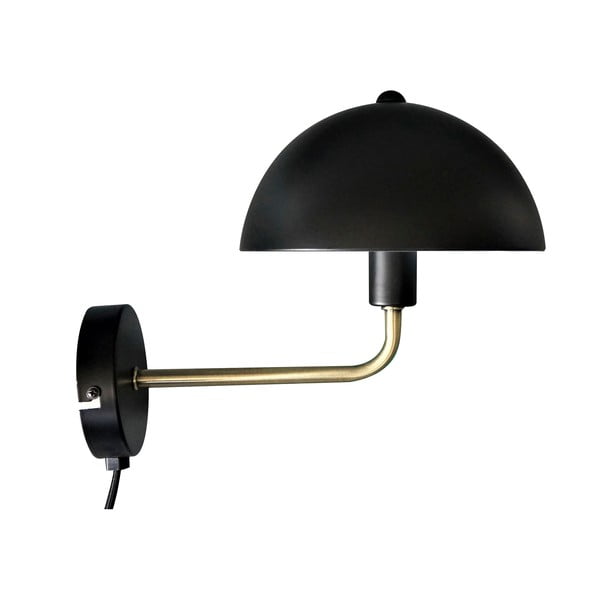 Bonnet fekete-aranyszínű fali lámpa, magasság 25 cm - Leitmotiv
