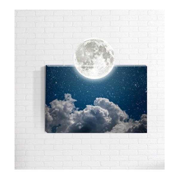 Moon 3D fali kép, 40 x 60 cm - Mosticx