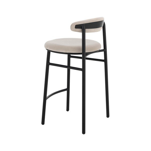 Bézs fém bárszék (ülésmagasság 66 cm) Doggi – Ellos Home-image-3