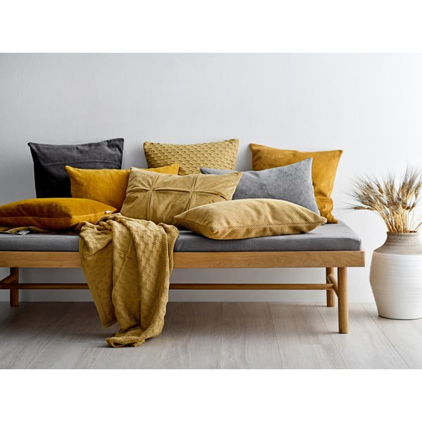 Klara sárga párna magas pamuttartalommal, 40 x 60 cm - Södahl-image-1