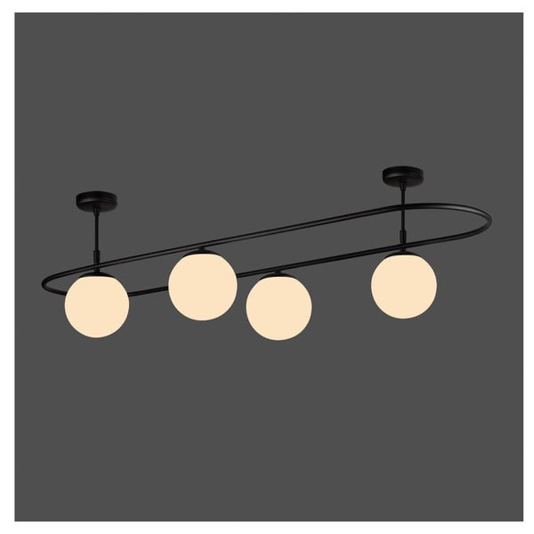 Elips fekete mennyezeti lámpa, hosszúság 124 cm - Squid Lighting-image-1