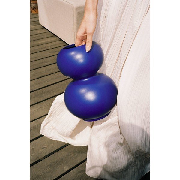 Sötétkék kerámia váza (magasság 36 cm) Tuga – noo.ma-image-2