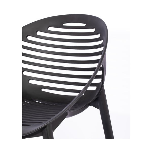 Joanna fekete 4 személyes kerti étkezőszett székekkel és Viking asztallal, 90 x 150 cm - Bonami Selection-image-4